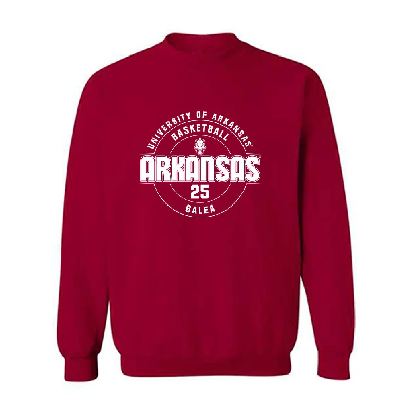 Arkansas - NCAA Women's Basketball : Danika Galea - Classic Fashion Shersey Crewneck Sweatshirt Hoodie with Set-In Sleeves Structured Classic