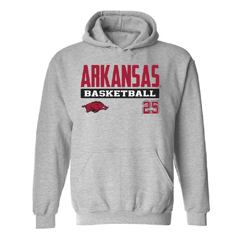 Arkansas - NCAA Women's Basketball : Danika Galea - Classic Fashion Shersey Hooded Sweatshirt Hoodie with Rolled Sleeves Casual Relaxed