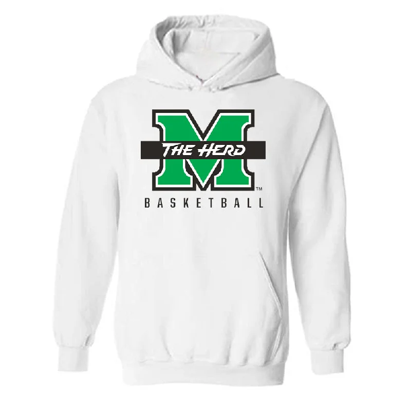 Marshall - NCAA Women's Basketball : TreShondra Williams - Generic Shersey Hooded Sweatshirt Hoodie with Tied Waist Feminine Flattering