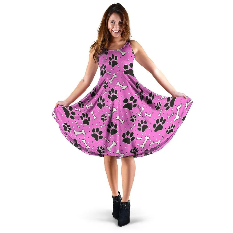 Pink Paw Dress Tunics Timeless classic