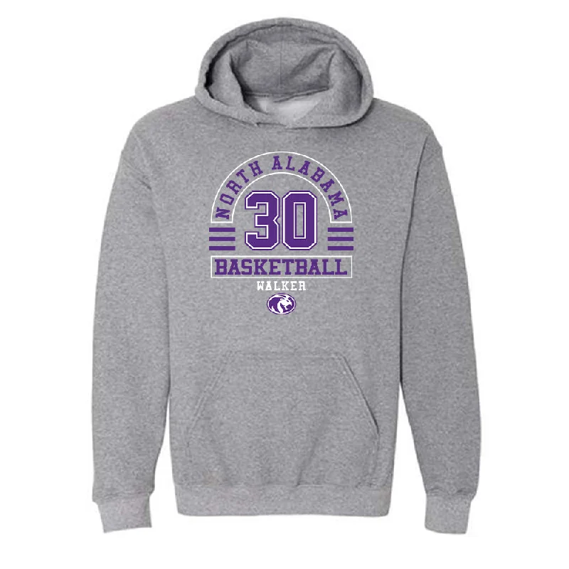 North Alabama - NCAA Women's Basketball : Chrishunti Walker - Classic Fashion Shersey Hooded Sweatshirt Hoodie with Earth Tones Natural Calm