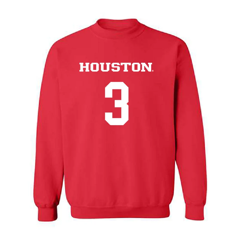 Houston - NCAA Women's Basketball : Gia Cooke - Classic Shersey Crewneck Sweatshirt Hoodie with Pattern Geometric Abstract