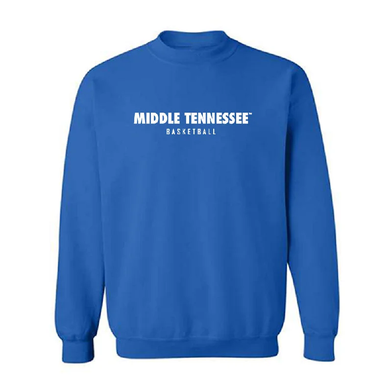 MTSU - NCAA Women's Basketball : Savannah Davis - Classic Shersey Crewneck Sweatshirt Hoodie with Color Block Contrast Stylish