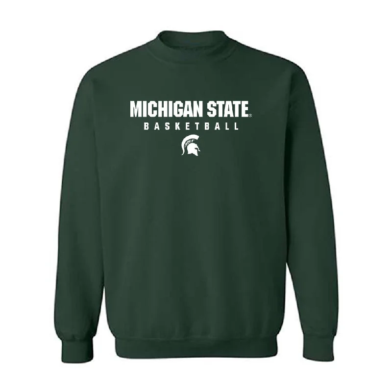 Michigan State - NCAA Women's Basketball : Ines Sotelo - Classic Shersey Crewneck Sweatshirt Hoodie with Set-In Sleeves Structured Classic