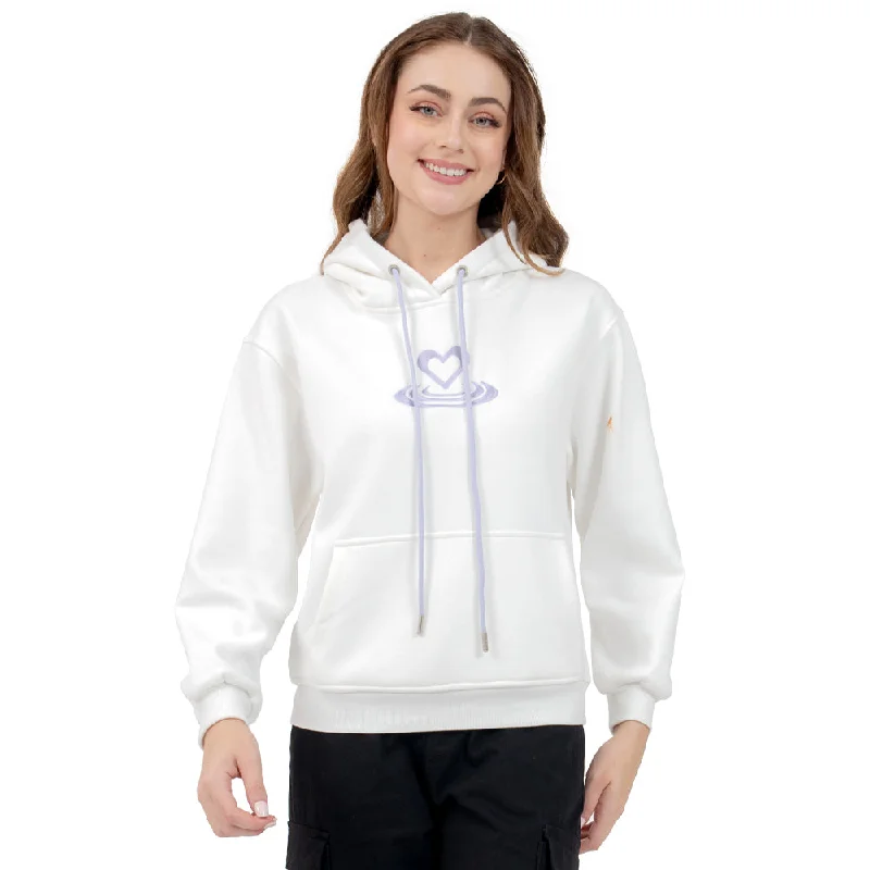 SUDADERA PARA MUJER HOODIE WITH PRINT AND PURSE FOREVER 21 Hoodie with Drop Shoulder Relaxed Streetwear