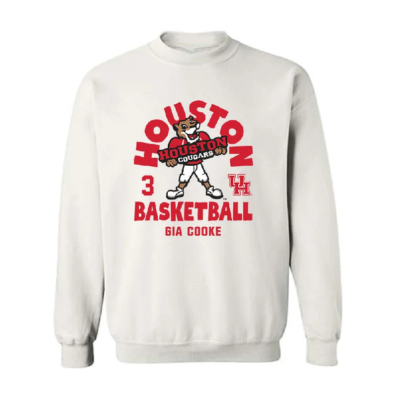 Houston - NCAA Women's Basketball : Gia Cooke - Fashion Shersey Crewneck Sweatshirt Hoodie with Zipper Versatile Modern