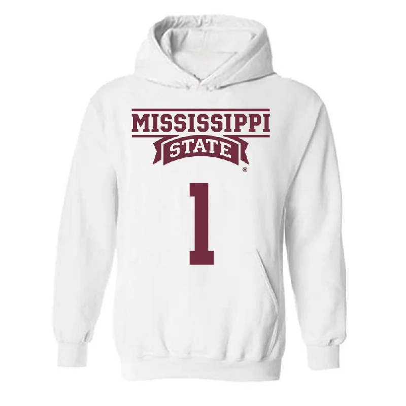 Mississippi State - NCAA Women's Basketball : Destiney McPhaul - Classic Shersey Hooded Sweatshirt Hoodie with Sequins Glamorous Eye-catching