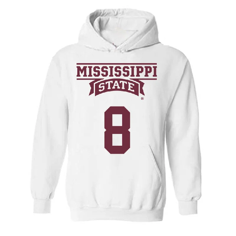 Mississippi State - NCAA Women's Basketball : Anaisha Carriere - Classic Shersey Hooded Sweatshirt Hoodie with Ribbed Neckline Snug Warm