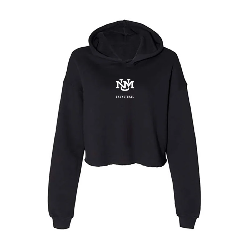 New Mexico - NCAA Women's Basketball : Lydie Mwamba - Women's Crop Fleece Hoodie Hoodie with Relaxed Fit Easy Casual