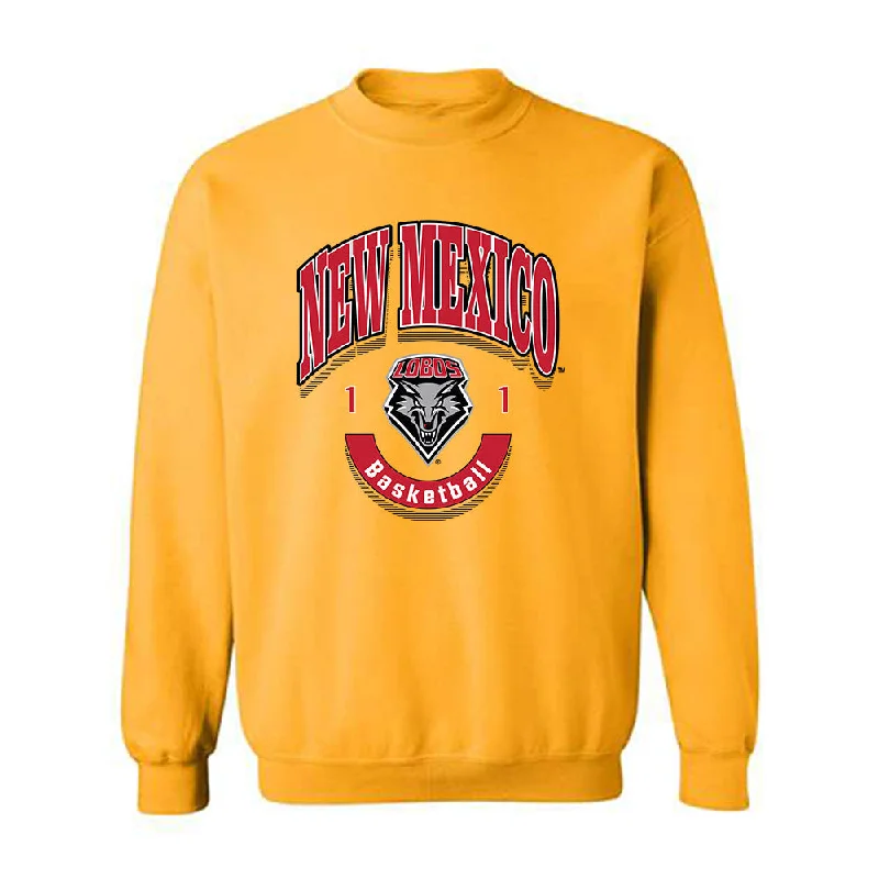 New Mexico - NCAA Women's Basketball : Lydie Mwamba - Classic Fashion Shersey Crewneck Sweatshirt Hoodie with Snap Buttons Easy Quick