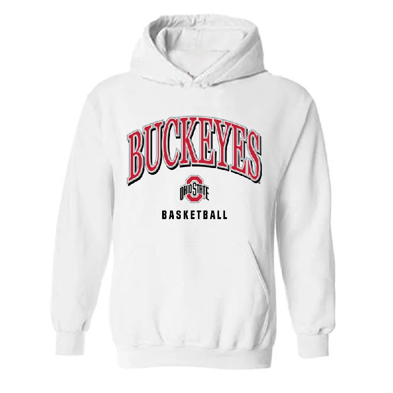 Ohio State - NCAA Women's Basketball : Chance Gray - Classic Shersey Hooded Sweatshirt Hoodie with Color Block Contrast Stylish