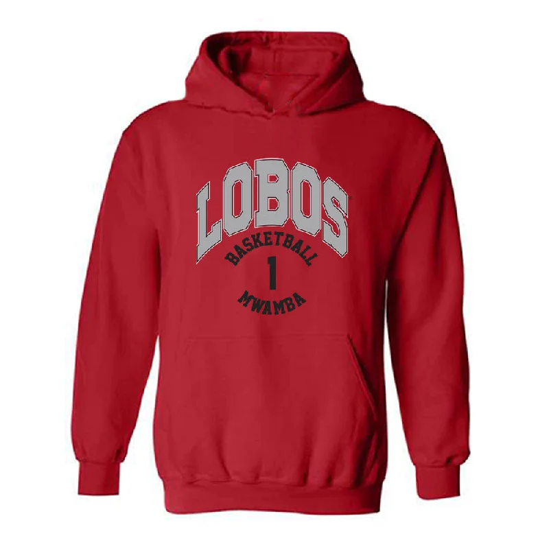 New Mexico - NCAA Women's Basketball : Lydie Mwamba - Classic Fashion Shersey Hooded Sweatshirt Hoodie with Rolled Sleeves Casual Relaxed