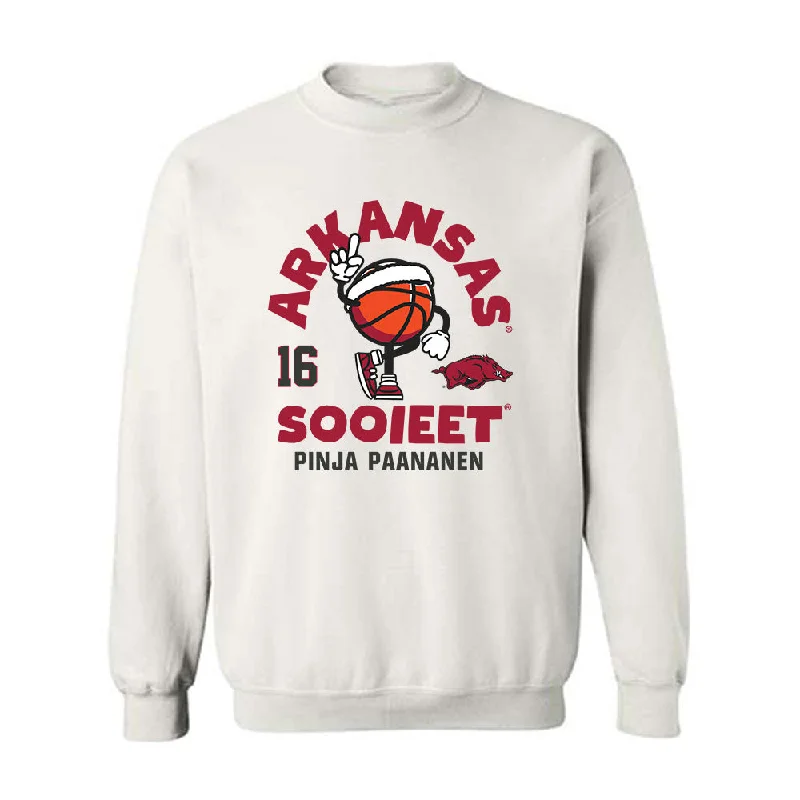 Arkansas - NCAA Women's Basketball : Pinja Paananen - Fashion Shersey Crewneck Sweatshirt Hoodie with Back Slit Movement Comfort
