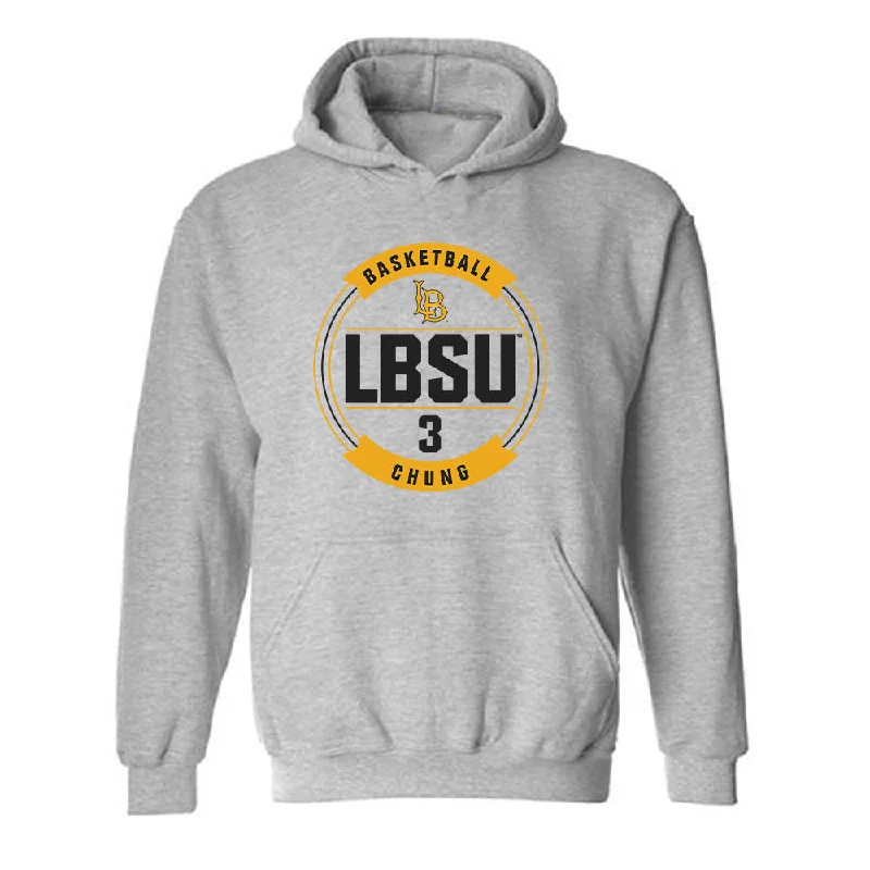 LBSU - NCAA Women's Basketball : Patricia Chung - Classic Fashion Shersey Hooded Sweatshirt Hoodie with Front Slit Layering Stylish