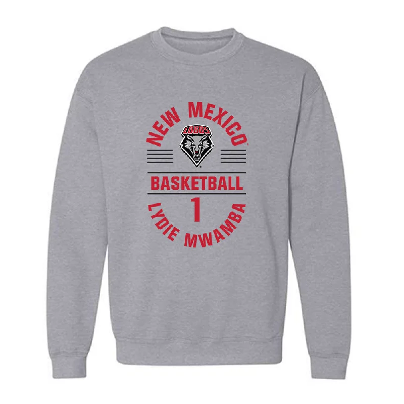 New Mexico - NCAA Women's Basketball : Lydie Mwamba - Classic Fashion Shersey Crewneck Sweatshirt Hoodie with Elastic Waist Stretchable Comfortable