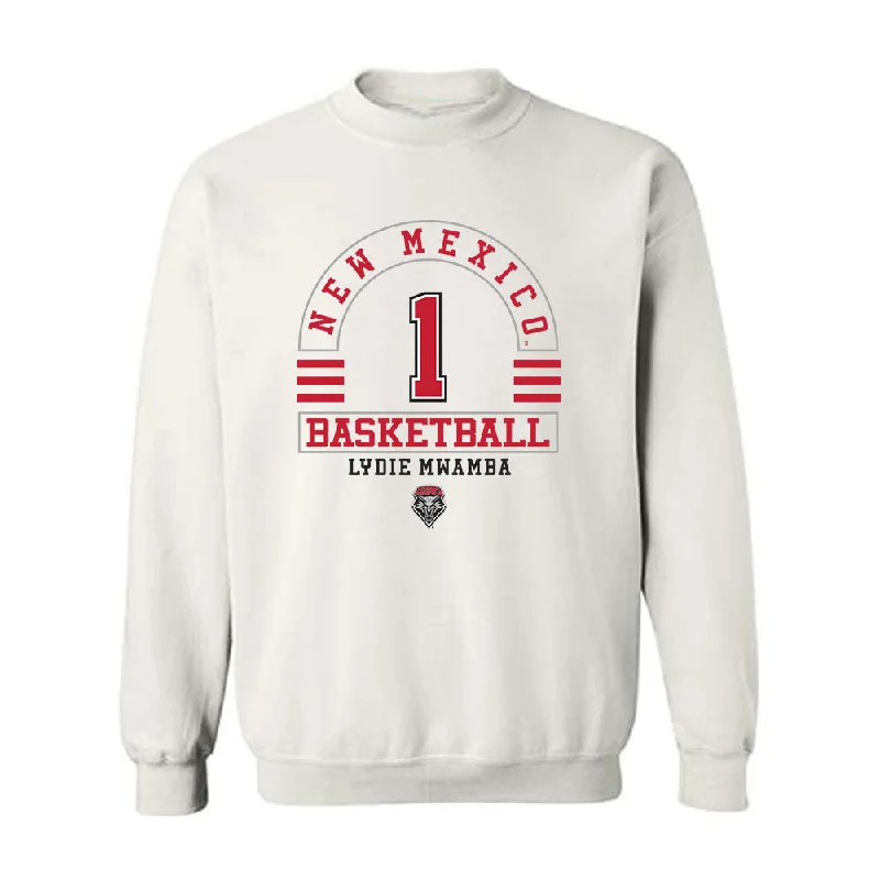 New Mexico - NCAA Women's Basketball : Lydie Mwamba - Classic Fashion Shersey Crewneck Sweatshirt Hoodie with Double Zipper Versatile Adjustable