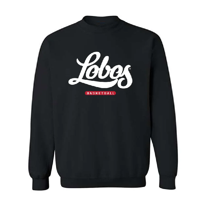 New Mexico - NCAA Women's Basketball : Lydie Mwamba - Classic Fashion Shersey Crewneck Sweatshirt Hoodie with Monochrome Minimalist Simple