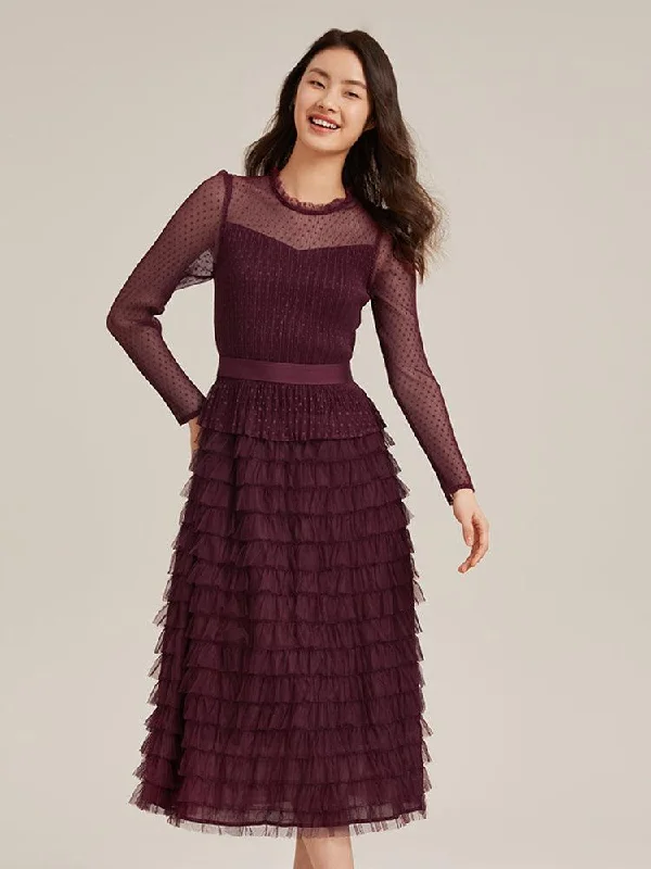 Pleated Tiered Dress Tunics Floral girly