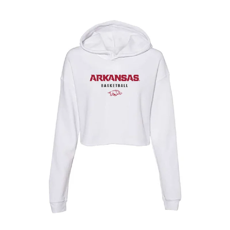 Arkansas - NCAA Women's Basketball : Pinja Paananen - Women's Crop Fleece Hoodie Hoodie with Toggle Buttons Decorative Unique