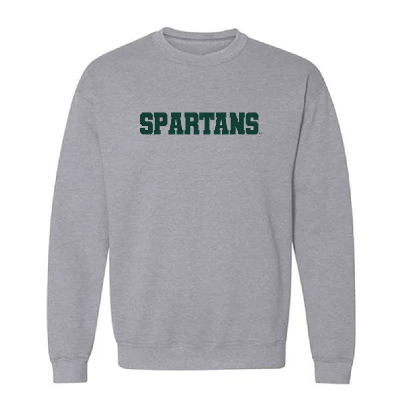 Michigan State - NCAA Women's Basketball : Ines Sotelo - Generic Shersey Crewneck Sweatshirt Hoodie with Cuffed Sleeves Snug Secure
