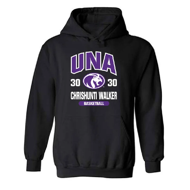 North Alabama - NCAA Women's Basketball : Chrishunti Walker - Classic Fashion Shersey Hooded Sweatshirt Hoodie with Drop Shoulder Relaxed Streetwear