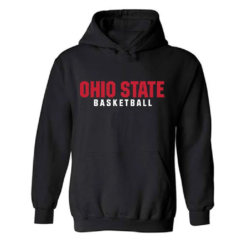 Ohio State - NCAA Women's Basketball : Chance Gray - Classic Shersey Hooded Sweatshirt Hoodie with Pattern Geometric Abstract