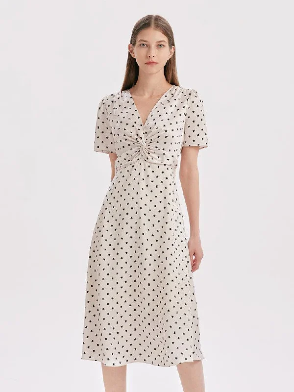 V-Neck Twisted Dress Tunics Custom made