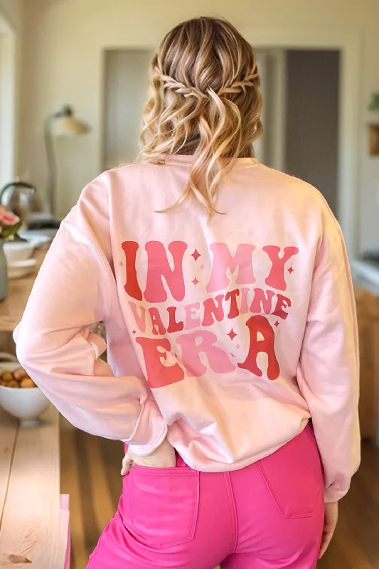 Valentine Era Sweatshirt Hoodie with Metallic Shiny Futuristic