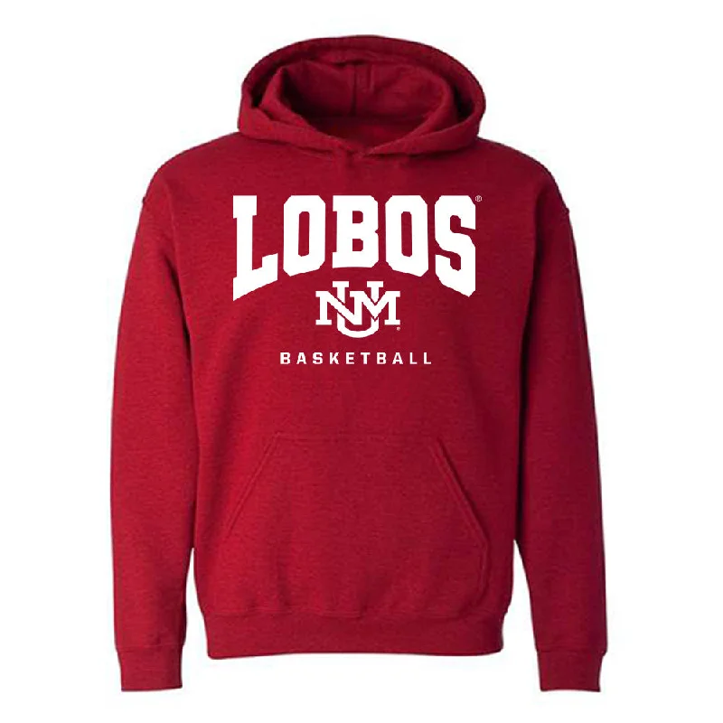 New Mexico - NCAA Women's Basketball : Lydie Mwamba - Classic Fashion Shersey Hooded Sweatshirt Hoodie with Cropped Fit Short Trendy