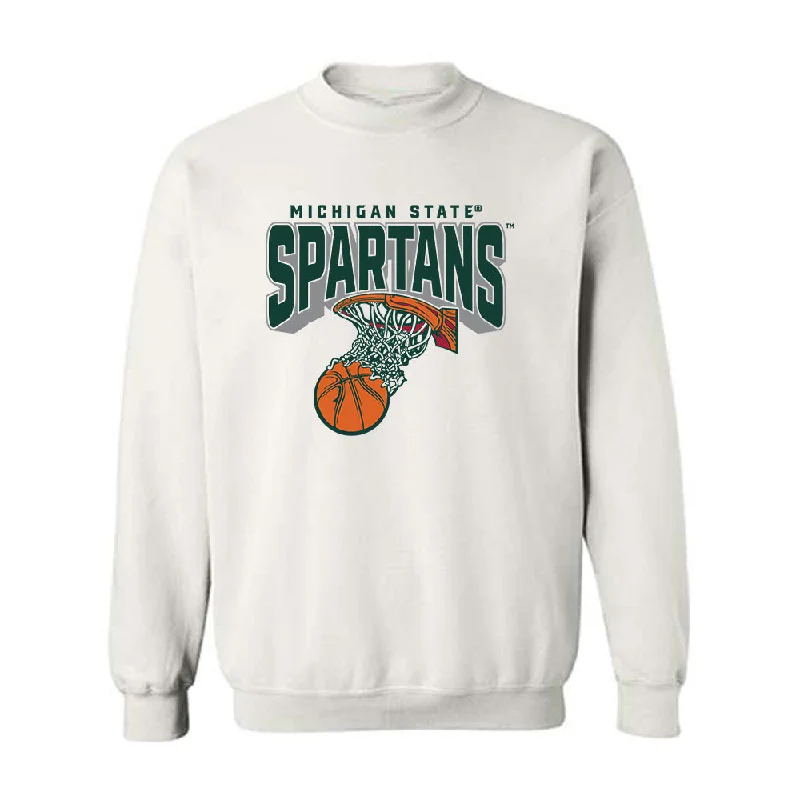 Michigan State - NCAA Women's Basketball : Ines Sotelo - Sports Shersey Crewneck Sweatshirt Hoodie with Camouflage Military Edgy