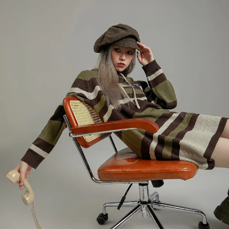 Striped Knit Dress Tunics stripes playful