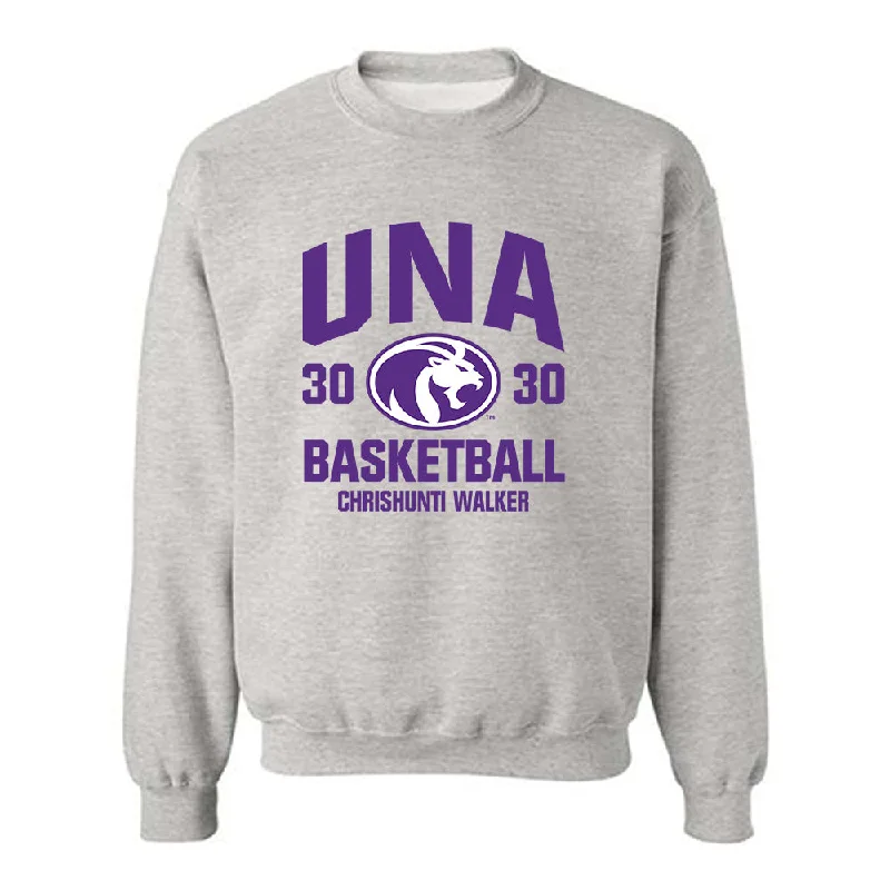 North Alabama - NCAA Women's Basketball : Chrishunti Walker - Classic Fashion Shersey Crewneck Sweatshirt Hoodie with Double Zipper Versatile Adjustable