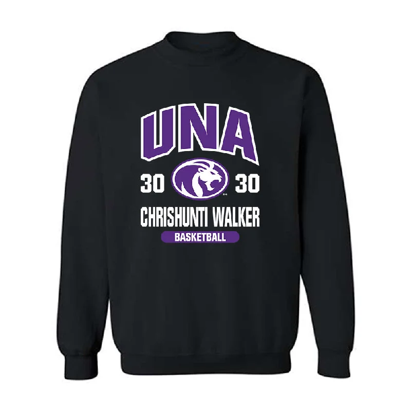 North Alabama - NCAA Women's Basketball : Chrishunti Walker - Classic Fashion Shersey Crewneck Sweatshirt Hoodie with Side Slits Relaxed Casual