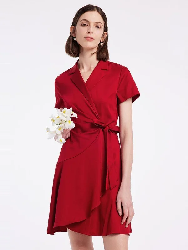 Suit Collar One Piece Dress Tunics Handmade artisanal