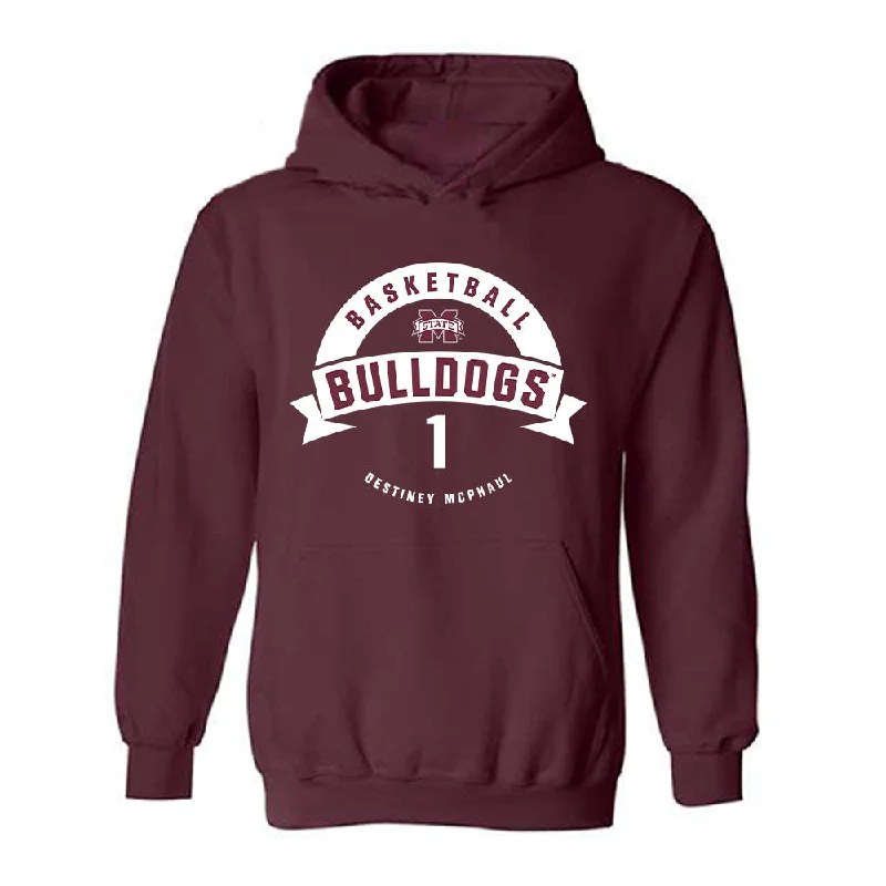 Mississippi State - NCAA Women's Basketball : Destiney McPhaul - Classic Fashion Shersey Hooded Sweatshirt Hoodie with Ribbed Cuffs Snug Fit Comfort