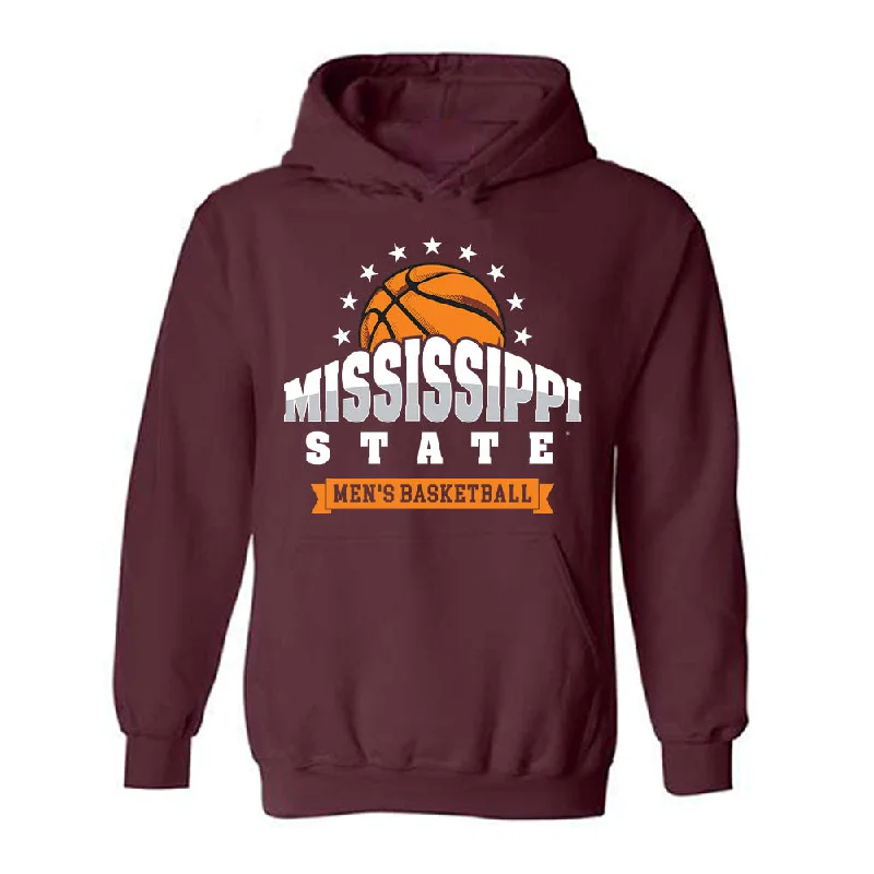 Mississippi State - NCAA Women's Basketball : Anaisha Carriere - Sports Shersey Hooded Sweatshirt Hoodie with Drop Shoulder Relaxed Streetwear