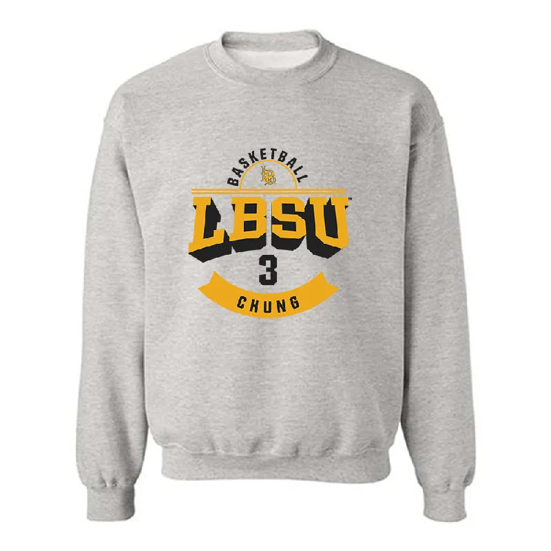 LBSU - NCAA Women's Basketball : Patricia Chung - Classic Fashion Shersey Crewneck Sweatshirt Hoodie with Elastic Cuffs Stretchable Comfortable