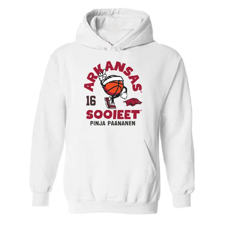 Arkansas - NCAA Women's Basketball : Pinja Paananen - Fashion Shersey Hooded Sweatshirt Oversized Hoodie Comfort Casual