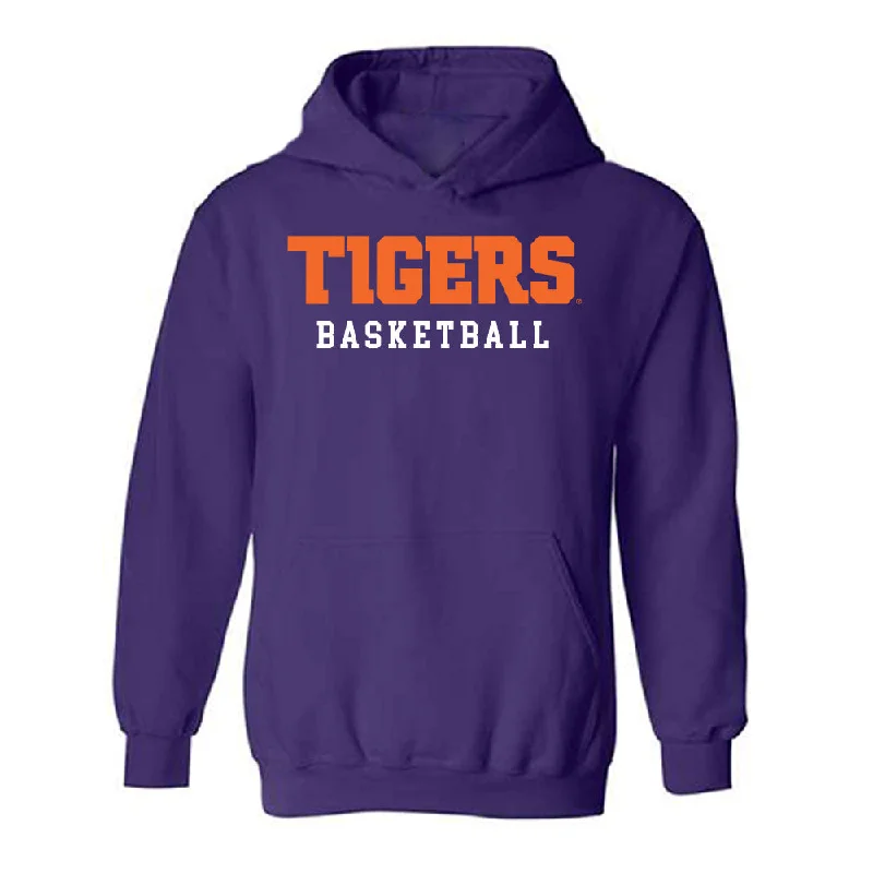 Clemson - NCAA Women's Basketball : Addie Porter - Classic Shersey Hooded Sweatshirt Hoodie with Button Placket Classic Preppy