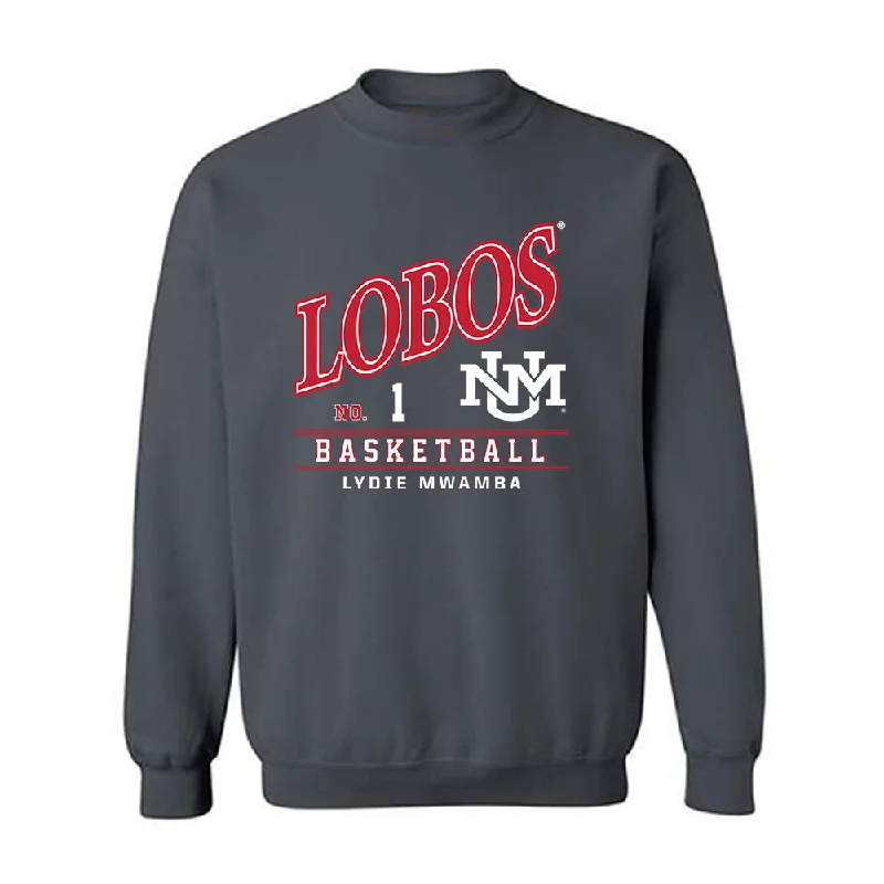 New Mexico - NCAA Women's Basketball : Lydie Mwamba - Crewneck Sweatshirt Hoodie with Toggle Buttons Decorative Unique