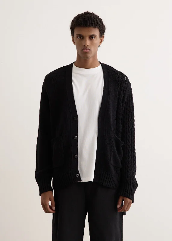 Merge Cardigan Hooded Caped Shawl Collar