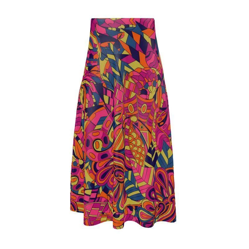 Lina Silk A-line Midi Skirt athletic skirt fit