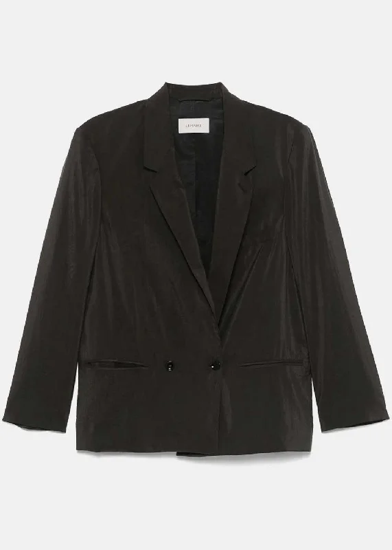 Dark Espresso Soft Tailored Jacket Anorak Shell Jacket Lightweight Jacket