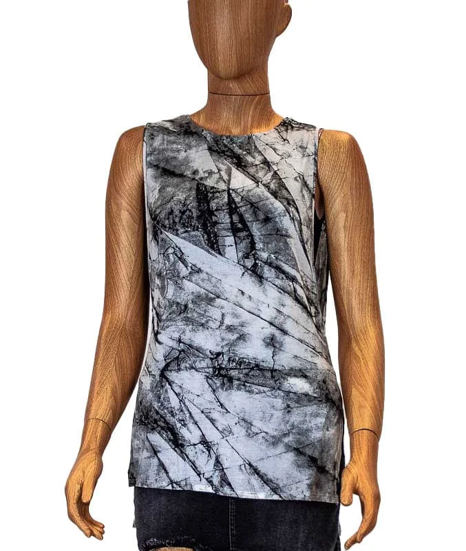 Layered Marble Muscle Tank flirty tank top