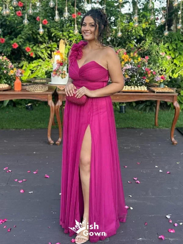 One Shoulder Lace up Back Side Slit A-line Long Party Dress Prom Dresses,Evening Dress Online, WGP906 Tunics Travel practical One Shoulder Lace up Back Side Slit A-line Long Party Dress Prom Dresses,Evening Dress Online, WGP906 Tunics Travel practical
