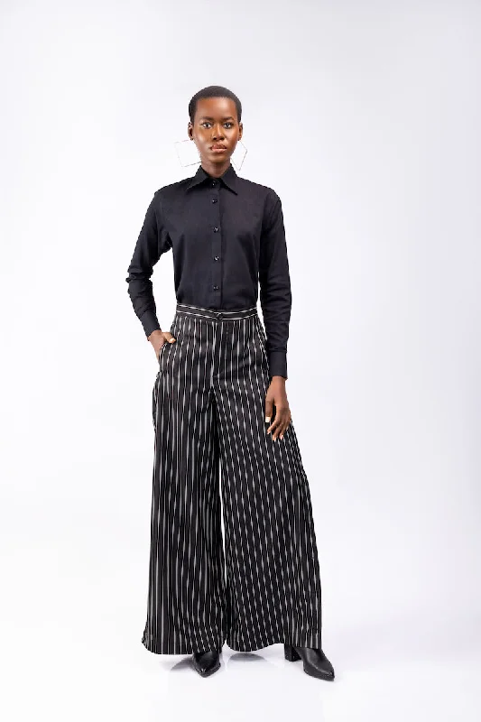 ATTO TETTEH Tumtuo Pin Stripe Palazzo Pants Stylish Harem Pants