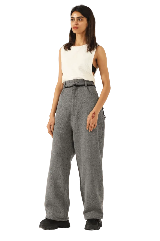 DENIM PANTS Classic Pleated Pants