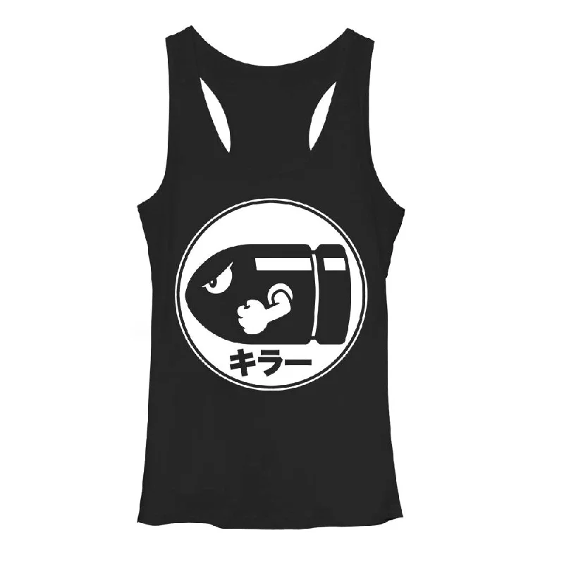 Women's Nintendo Mario Bullet Racerback Tank Top flowy tank top
