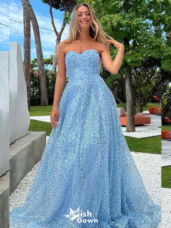 Gorgeous Strapless Sweetheart A-line Party Dress Long Prom Dresses to Impress, WGP968 Boatneck Modish Everyday Gorgeous Strapless Sweetheart A-line Party Dress Long Prom Dresses to Impress, WGP968 Boatneck Modish Everyday