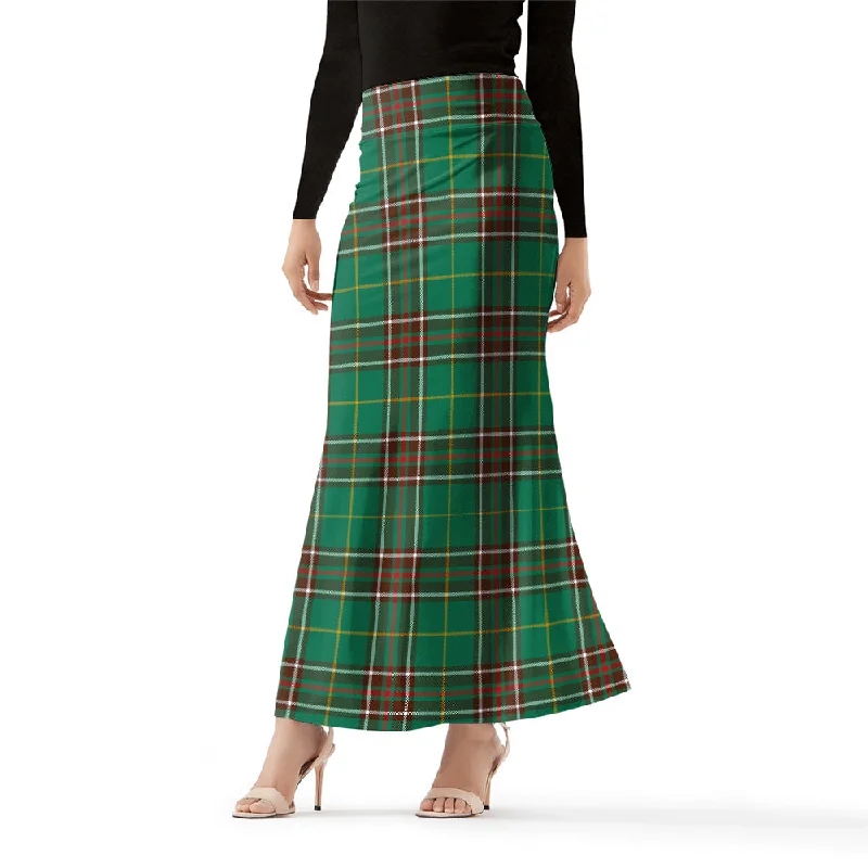 Newfoundland And Labrador Province Canada Tartan Womens Full Length Skirt breathable skirt fabric